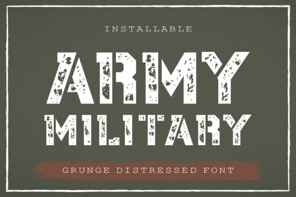 Army Military: The Rugged Typeface for Bold Projects