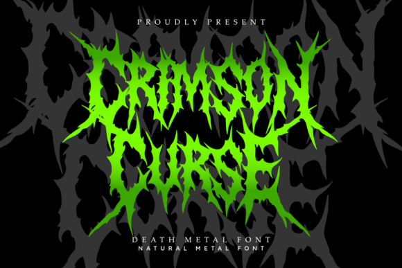 Crimson Curse: The Ultimate Death Metal Font