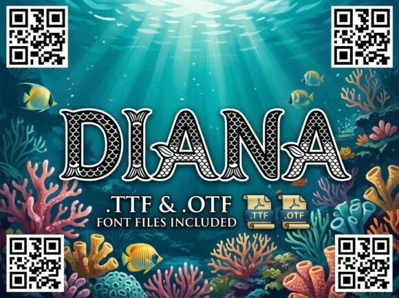 Diana: The Mythical Typeface for Enchanting Designs
