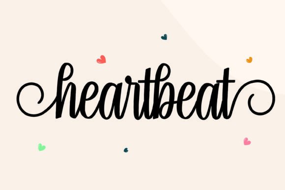 Discover Heartbeat: A Charming Handwritten Script Font
