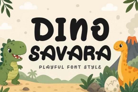 Discover the Charming Dino Savara Display Font