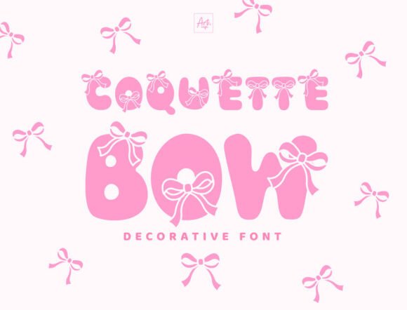 Discover the Whimsical Charm of the Coquette Bow Typeface