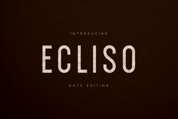 Ecliso: A Textured Sans Serif for Modern Design