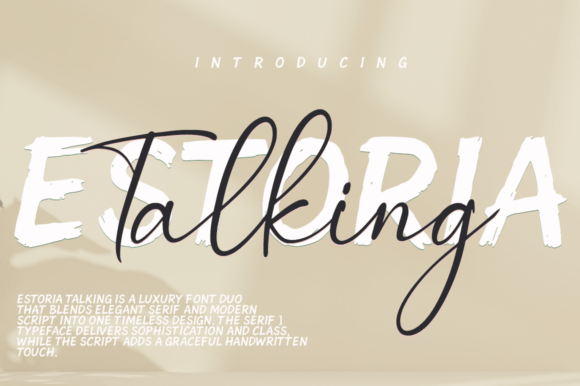 Estoria Talking Duo: Where Luxury Meets Typography