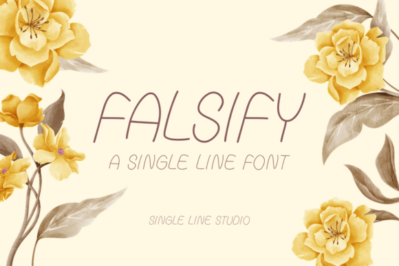 Falsify Single Line: Simplicity Meets Playful Design