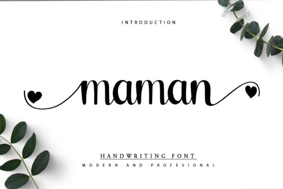 Maman: A Handwritten Font for Elegant Design