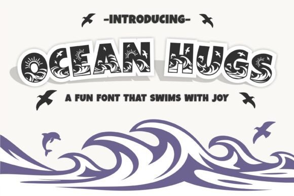 Ocean Hugs: A Playful, Marine-Inspired Typeface for Creative Projects