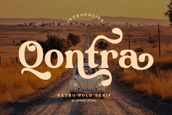 Qontra: A Retro Bold Serif for Modern Branding