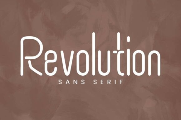 Revolution: A Futuristic Sans Serif for Modern Design