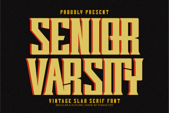 Senior Varsity: A Vintage Slab Serif for Bold Branding