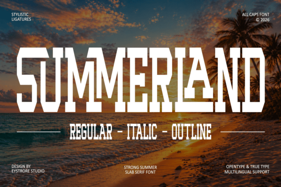 Summerland: Your Go-To Font for Bold, Sunny Designs