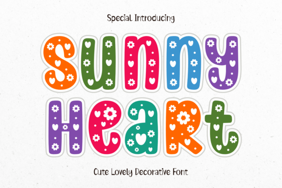Sunny Heart: A Floral Typeface Full of Love and Detail