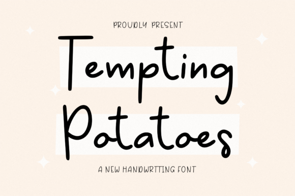 Tempting Potatoes: A Handwritten Font with Authentic Charm