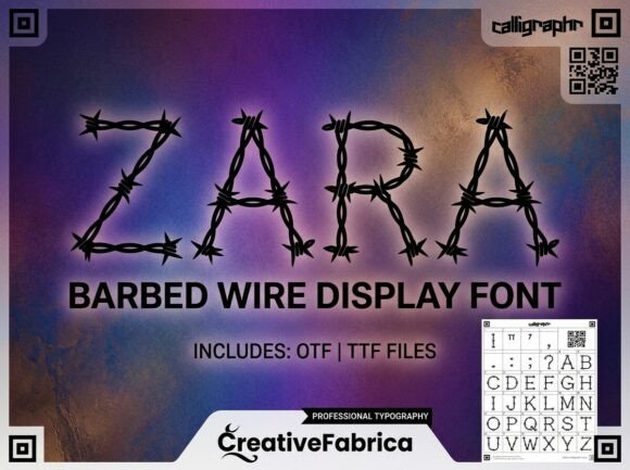 Zara: A Display Font for Bold, Artistic Headlines
